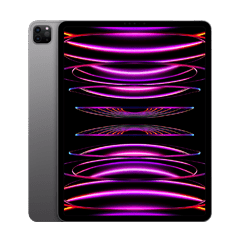 Apple iPad Pro 2022 (6th Generation) 12.9-Inch, M2 Chip, 256GB, (Wi-Fi + Cellular), Space Gray with Facetime