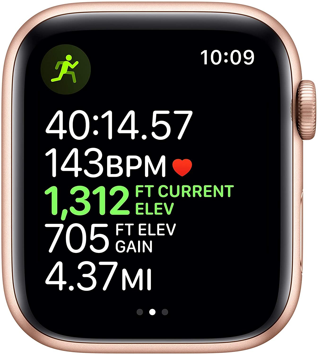 Apple Watch Series 5-44mm GPS Gold Aluminum Case with Pink
